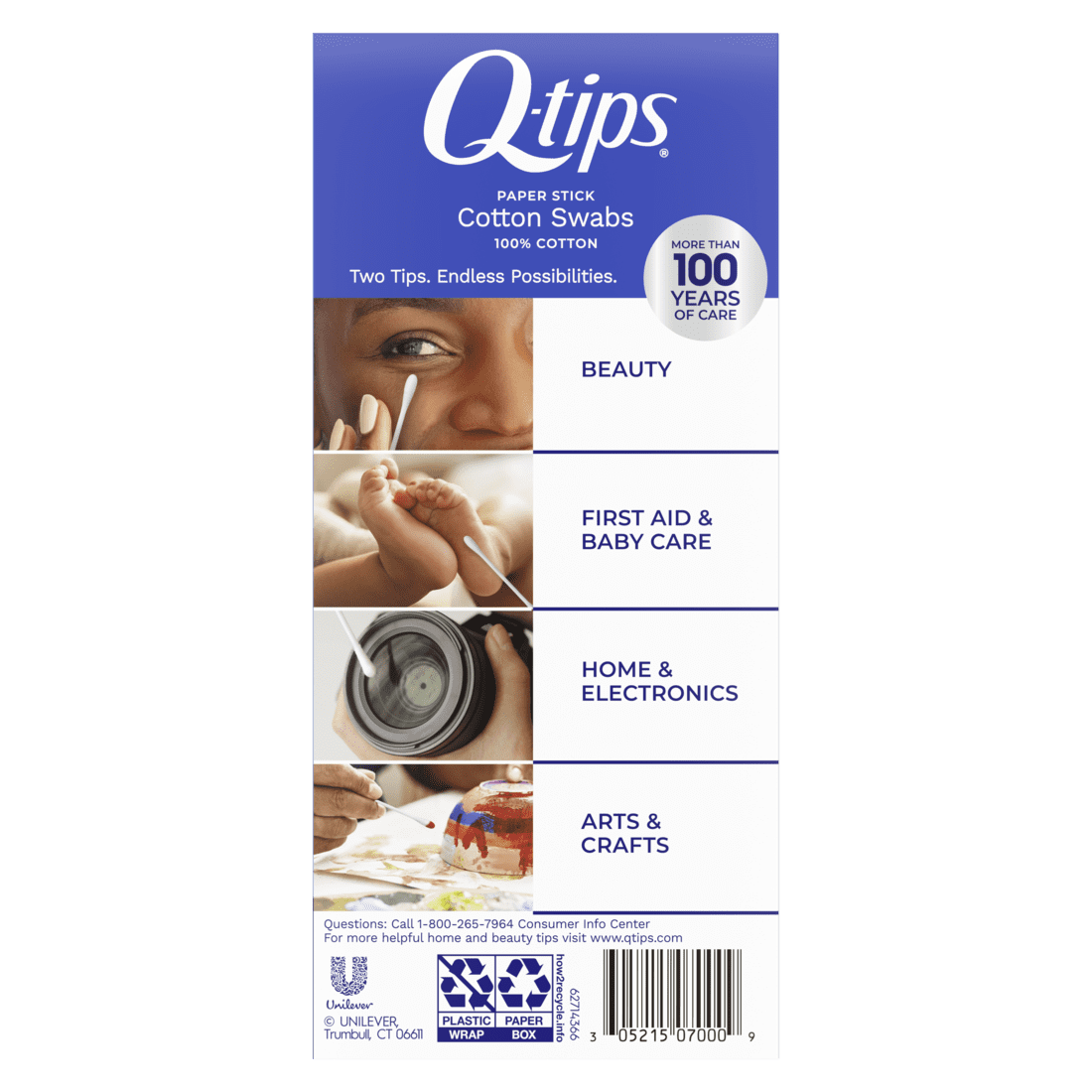 Q-Tips Cotton Swabs For Clean Ears, 170 Ea