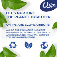 Q-Tips Antimicrobial Safety Cotton Swabs For Clean Ears, 375 Ea