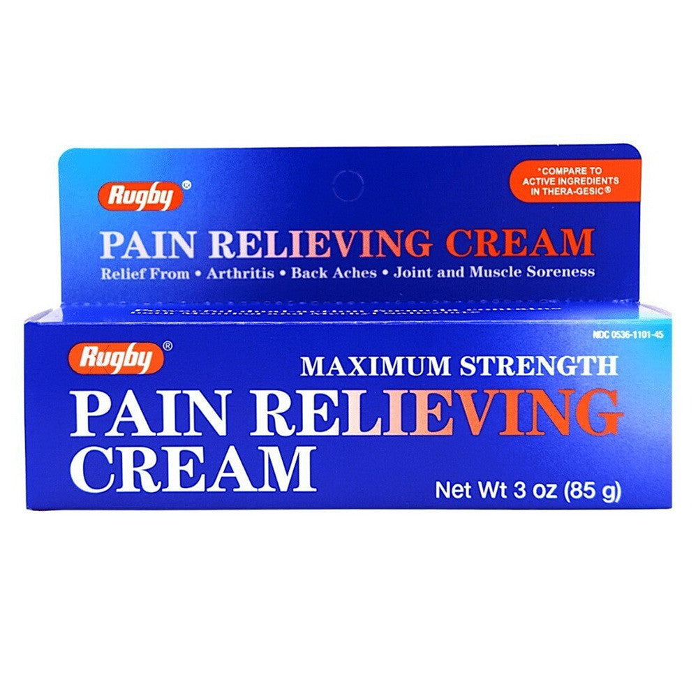 Rugby Maximum Strength Pain Relieving Cream, 3 Oz