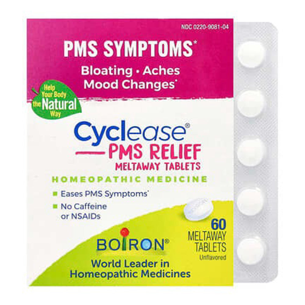Boiron Cyclease PMS Relief Homeopathic Meltaway Tablets Comforting Balancing 60Ea