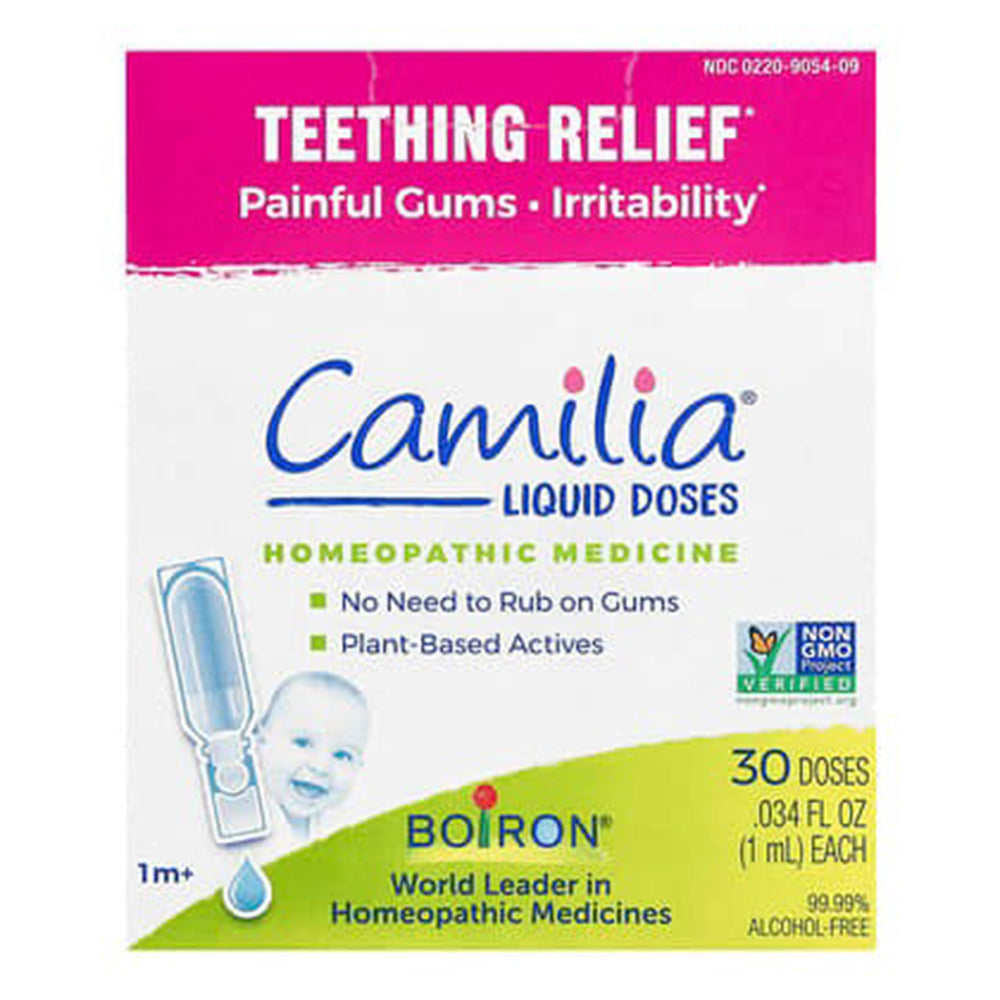 Boiron Camilia Teething Relief Homeopathic Liquid Gentle Comforting 30 Doses
