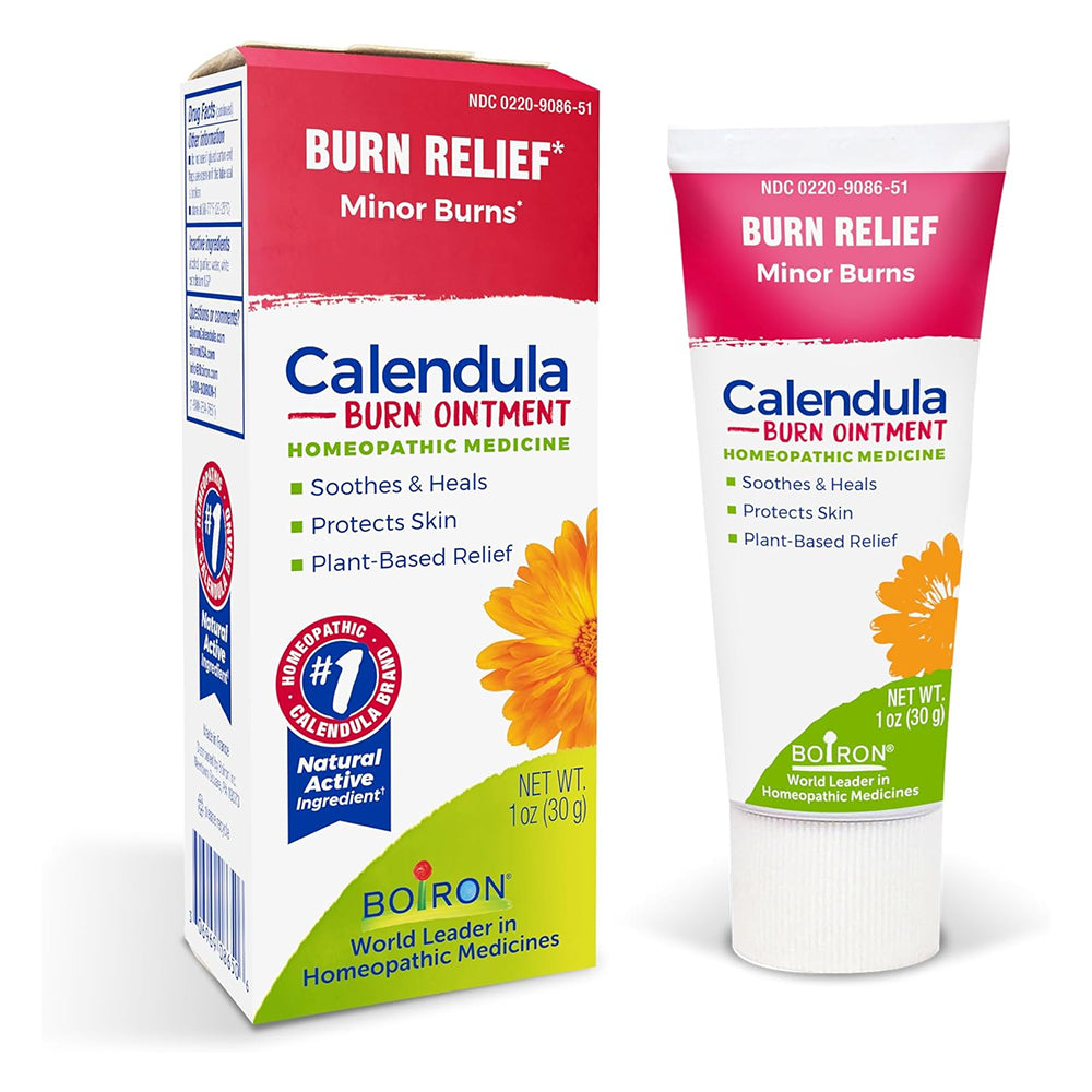 Boiron Homeopathic Medicine Burn Relief Healing Soothing Calendula Burn Ointment 1Oz (30g)