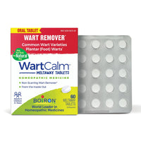 Boiron WartCalm Tablets, Homeopathic Medicine for Common Wart Varieties, 60 Ea