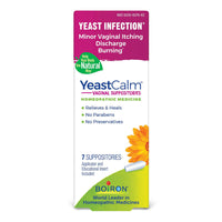 Boiron YeastCalm Suppositories, Homeopathic Suppositories for Yeast Infections, 7 Ea