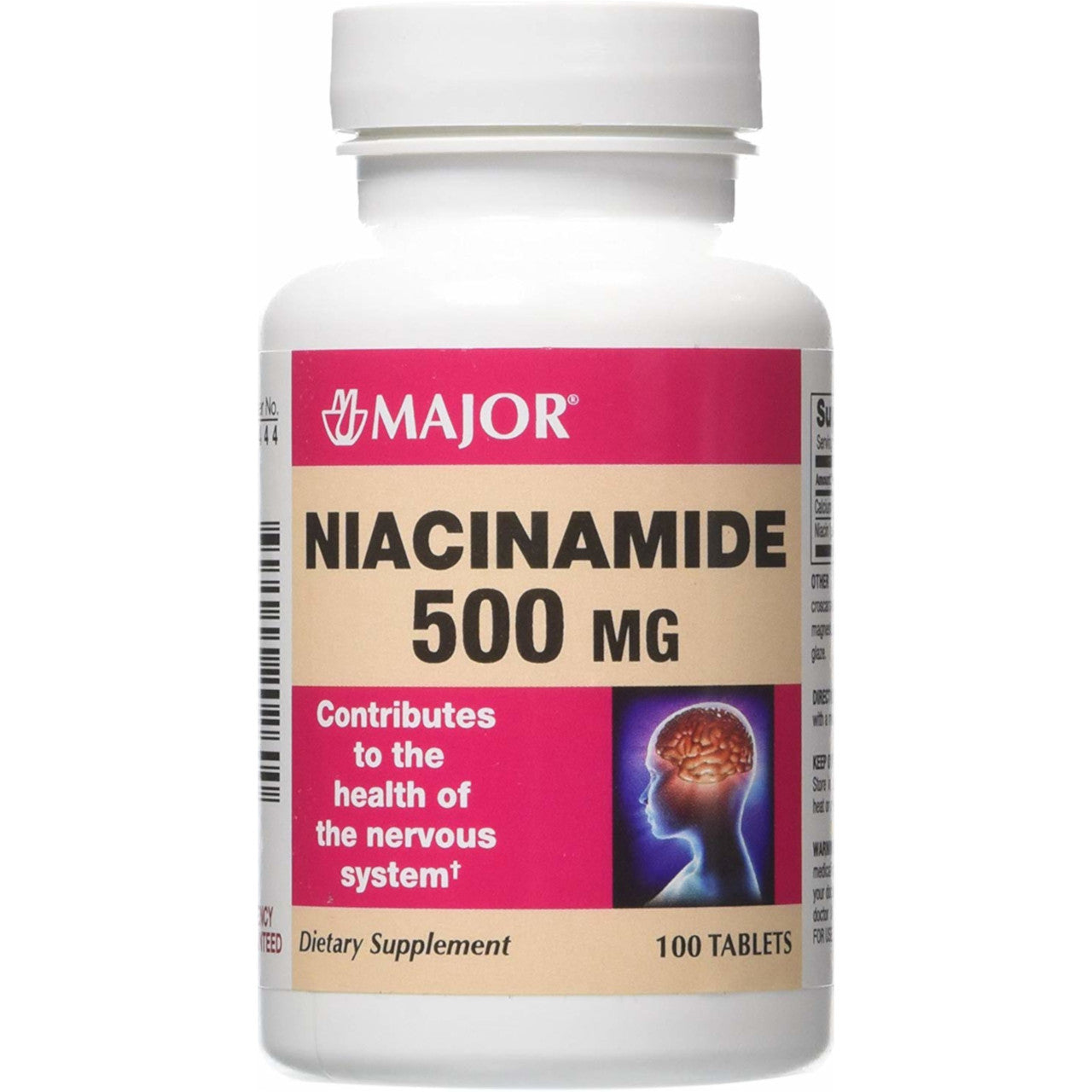 Niacin Vitamin B3 500 Mg Tablets - 100 Ea