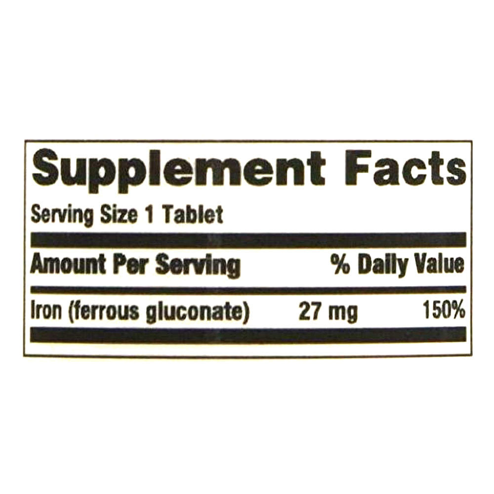 Major Ferate Elemental Iron Tablets, 27 Mg, 100 Ea