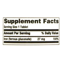 Major Ferate Elemental Iron Tablets, 27 Mg, 100 Ea