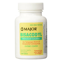 Bisacodyl Stimulant Laxative Relief Occasional Constipation, 5 Mg, 1000 Ea