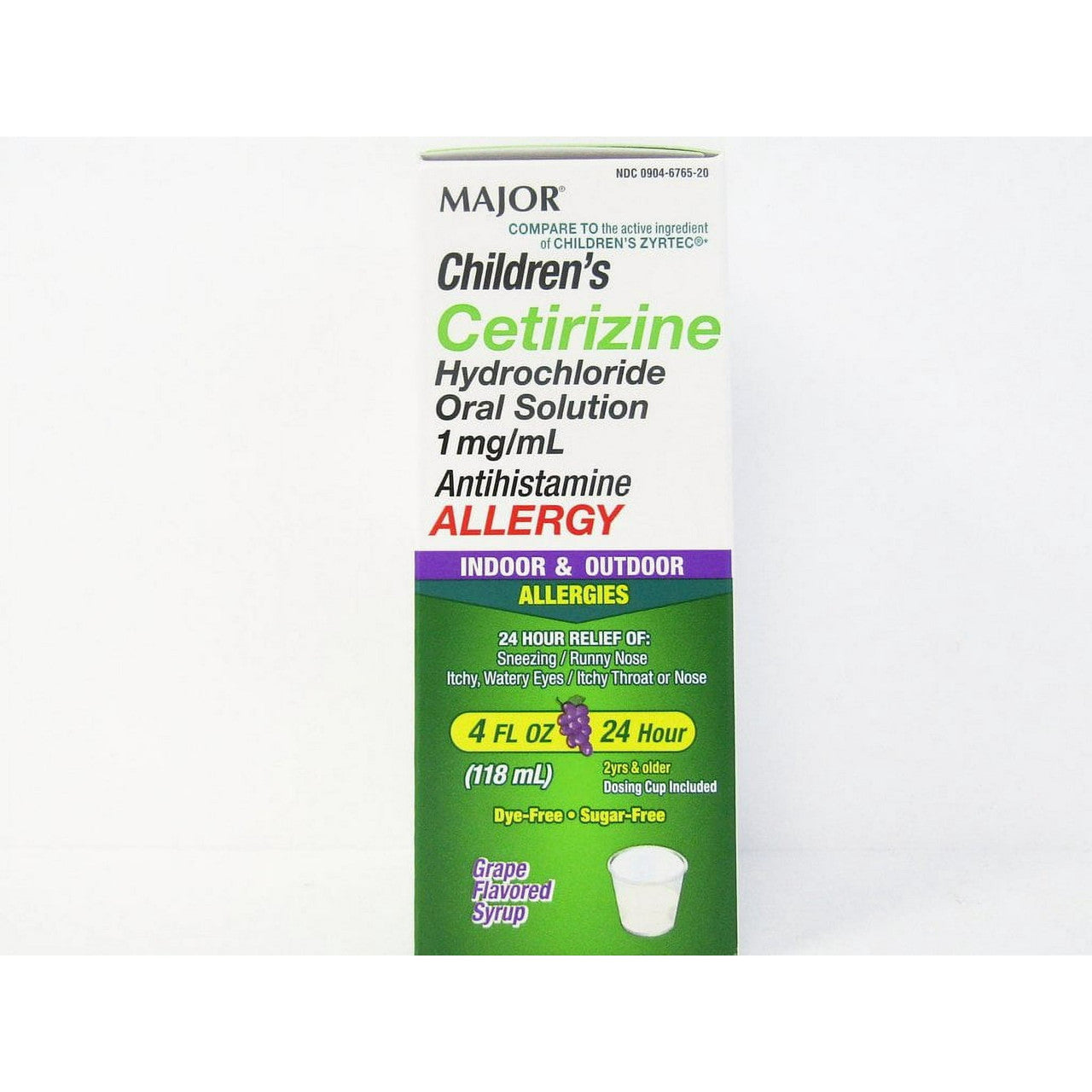 Major Childrens Cetirizine Syrup Allergy, 4 Oz