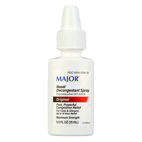 Major Original Nasal Decongestant Spray for Colds and Allergies 12 Hour Relief Maximum Strength, 0.5 Oz