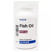 Major Fish Oil Cholesterol Dietary Supplement Softgels, 100 Ea