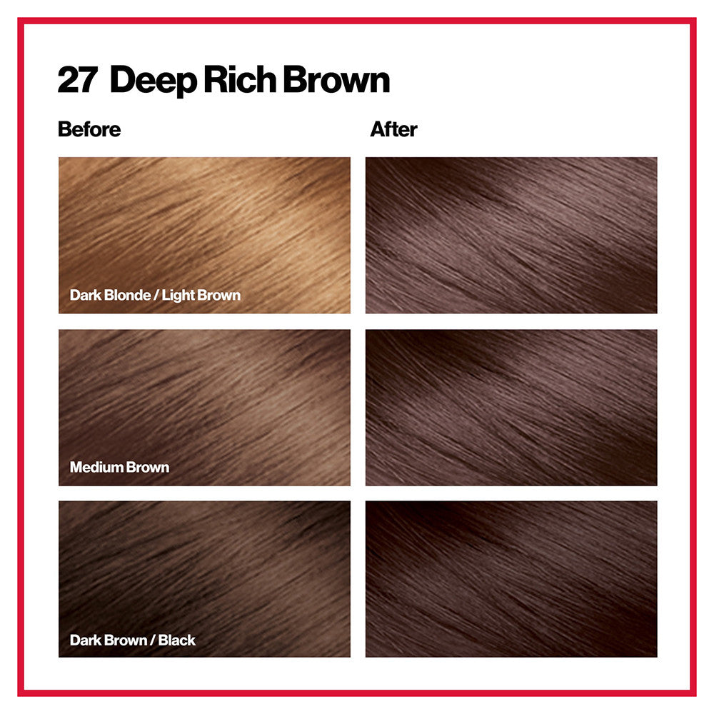 Revlon Colorsilk Beautiful Color Long Lasting Permanent Hair Color, Deep Rich Brown, 1 Ea