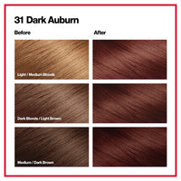 Revlon Colorsilk Beautiful Color Long Lasting Permanent Hair Color, 31 Dark Auburn, 1 Ea