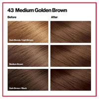 Revlon Colorsilk Permanent Hair Color 43, Medium Golden Brown, 1 Ea
