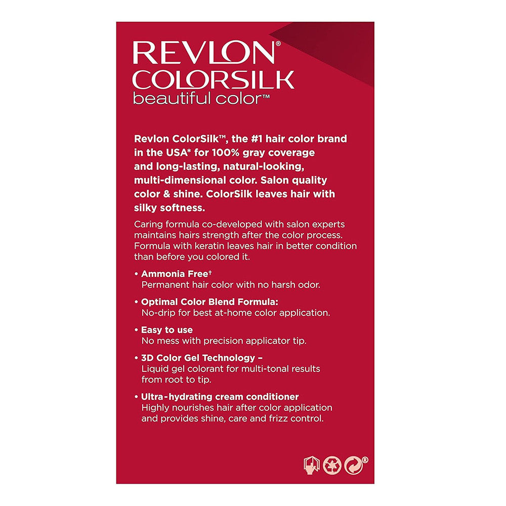 Revlon Colorsilk Beautiful Color Long Lasting Permanent Hair Color, 70 Medium Ash Blonde, 1 Ea