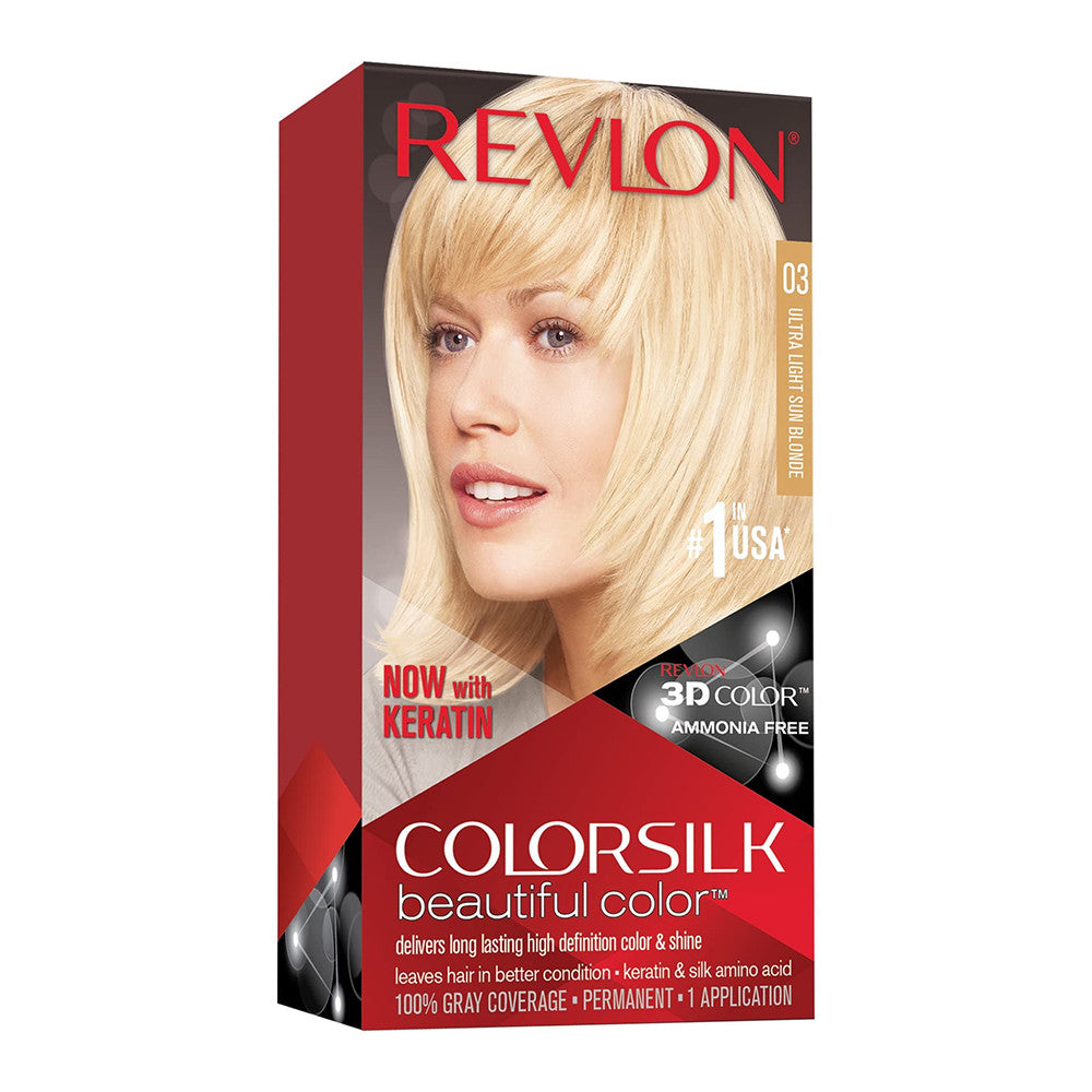 Revlon Colorsilk Haircolor 3, Ultra Light Sun Blonde, 1 Ea