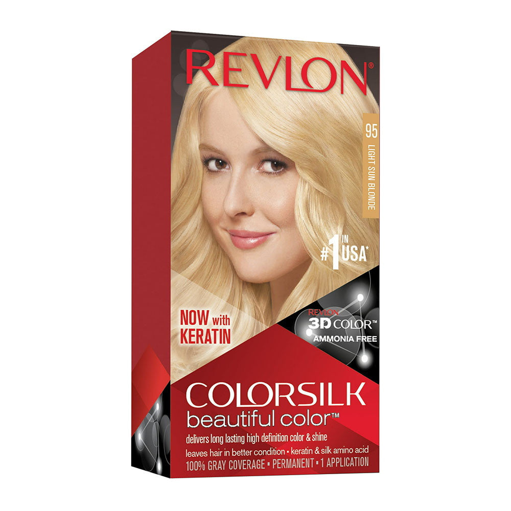 Revlon Colorsilk Beautiful Color Hair color, 95 Light Sun Blonde, 1 Ea