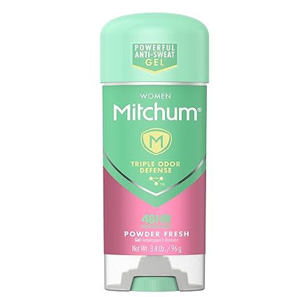 Lady Mitchum Clear Gel Antiperspirant And Deodorant, Powder Fresh - 3.4 Oz
