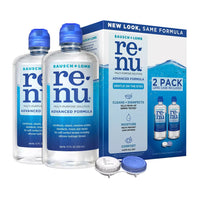 Renu Multipurpose Contact Lense Cleaner Solution Twin Pack, 12 oz, 2 Ea