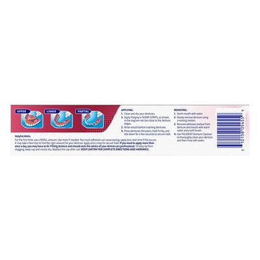 Super Poligrip Denture Adhesive Cream, Original and Strong Hold, 2.4 Oz