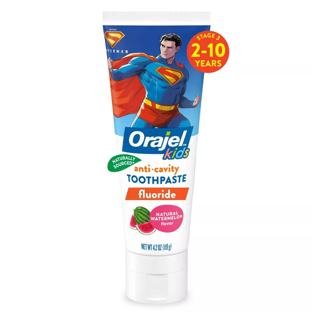 Orajel Kids Superman Toothpaste with Watermelon 4.2Oz (119g)