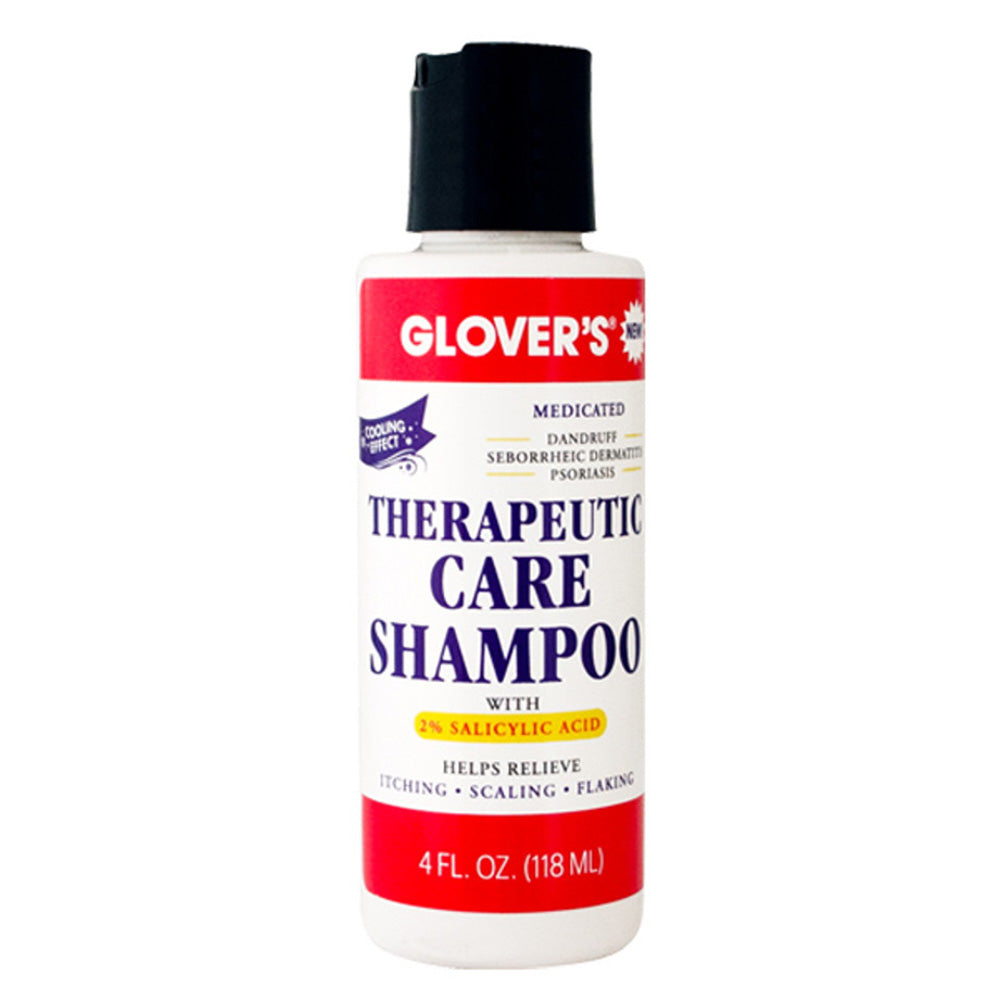 Glovers Therapeutic Shampoo for Dandruff Itchy Scalp and Flake Control 4Oz (118ml)