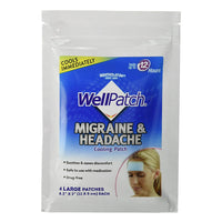 Wellpatch Migraine and Headache Cooling Patch, 4 Ea