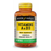 Mason Natural A-5000 Iu With D-400 Iu Softgels, Fish Liver Oil - 100 Ea
