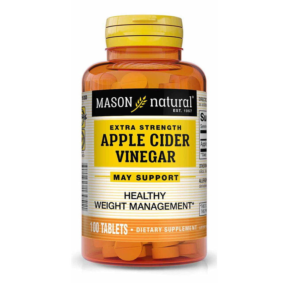 Apple Cider Vinegar Tablets, Body Shapers - 100 Tablets