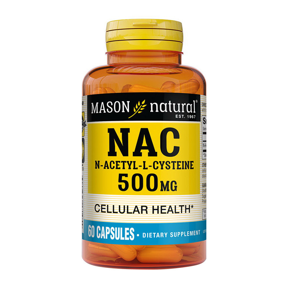 Mason Natural NAC N-Acetyl-L-Cysteine 500 MG Capsules, 60 Ea