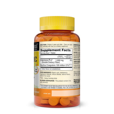 Natural Healthy Kids Probiotic With Fiber Chewable Tablets, Immune Support, 60 Ea