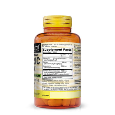 Mason natural Turmeric Complex with Vitamin D3 and Magnesium Tablets, 60 Ea