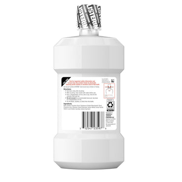 Listerine Zero Alcohol Mouthwash 24-hour Relief for Painful Tooth Sensitivity, Fresh Mint, 500 Ml
