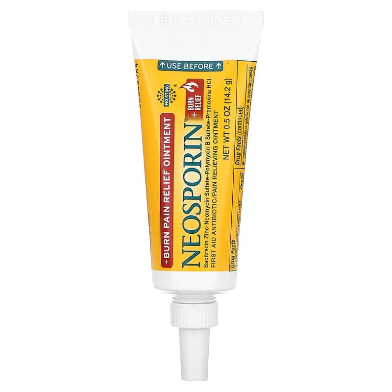 Neosporin Burn Relief and First Aid Antibiotic Ointment, 0.5 Oz
