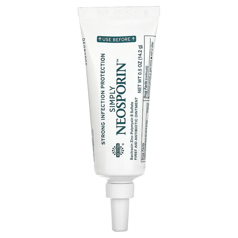 Neosporin Simply Formula 3 Ingredient First Aid Antibiotic Ointment, 0.5 Oz