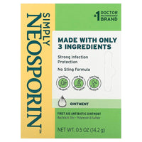 Neosporin Simply Formula 3 Ingredient First Aid Antibiotic Ointment, 0.5 Oz