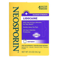 Neosporin Lidocaine Maximum Strength Pain Relieving Antibiotic Ointment, 0.5 Oz