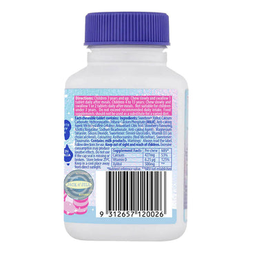 Jack N Jill Tooth Sparkles Cleaning Cheawable Calcium Supplement Tablets, 60 Ea