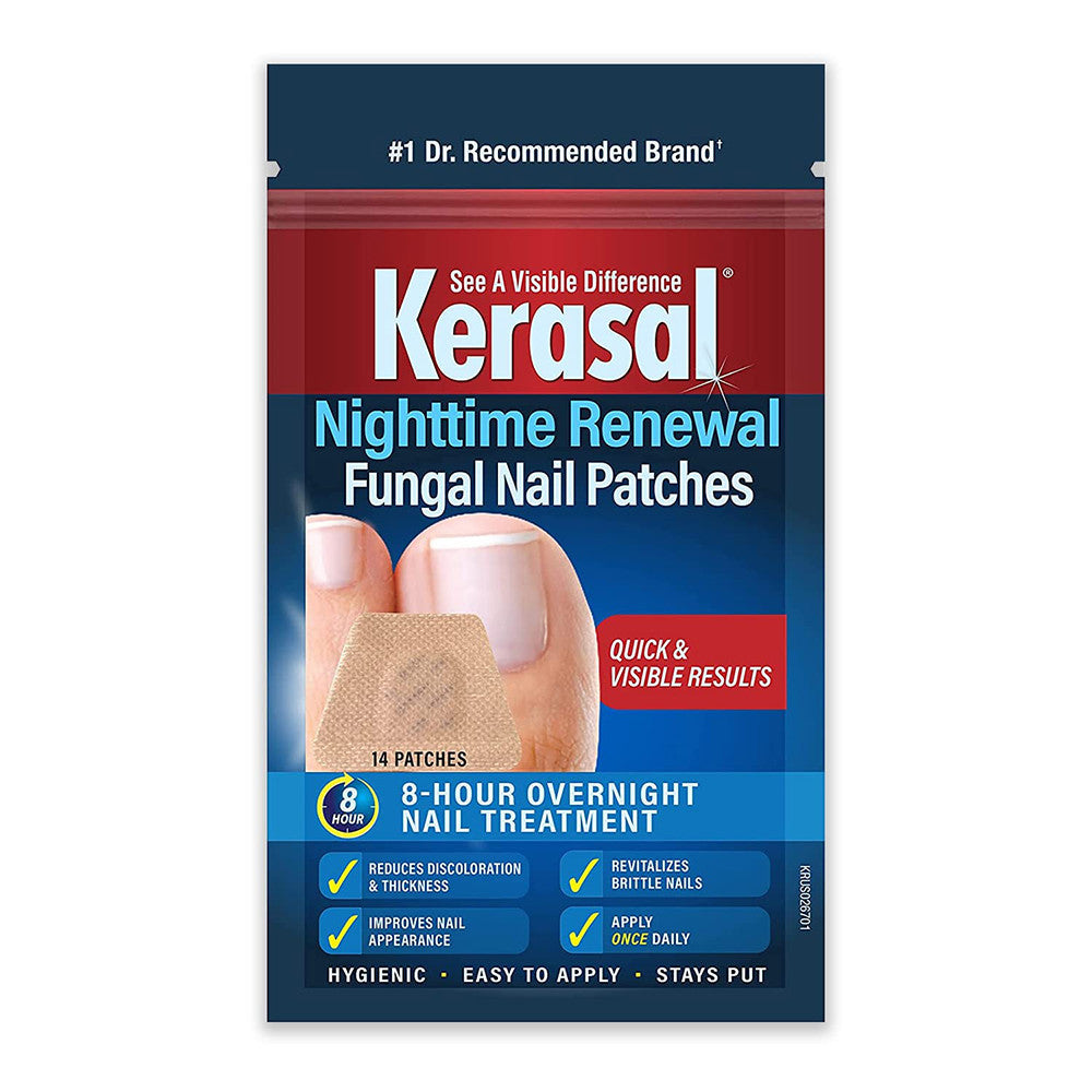 Kerasal Nighttime Renewal Fungal Nail Patches, 14 Ea