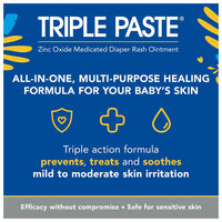 Triple Paste Diaper Rash Relief Sheer Zinc, 2 Oz