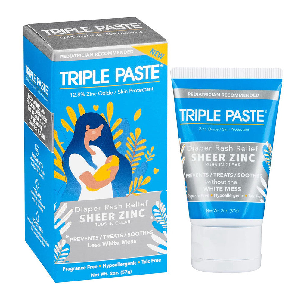 Triple Paste Diaper Rash Relief Sheer Zinc, 2 Oz
