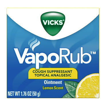 Vicks Vaporub Ointment Lemon Scented Jar, 50 Gm