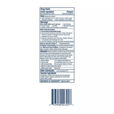 Vicks Sinex 12 Hour Decongestant Ultra Fine Mist Nasal Spray, 0.5 oz