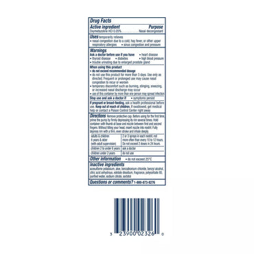Vicks Sinex 12 Hour Decongestant Ultra Fine Mist Moisturizing Nasal Spray, 0.5 oz