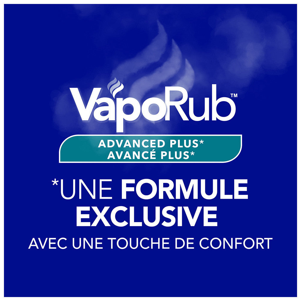 Vicks Vaporub Advanced Plus Cough Suppressant Topical Chest Rub Analgesic Ointment, 2.82 Oz