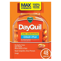Vicks Dayquil Ultra Concentrated Liquicaps Cold Cough and Flu, 48 Ea