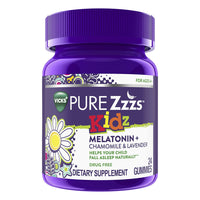 Vicks Pure Zzzs Kidz Melatonin Sleep Aid Gummies for Kids, 24 Ea