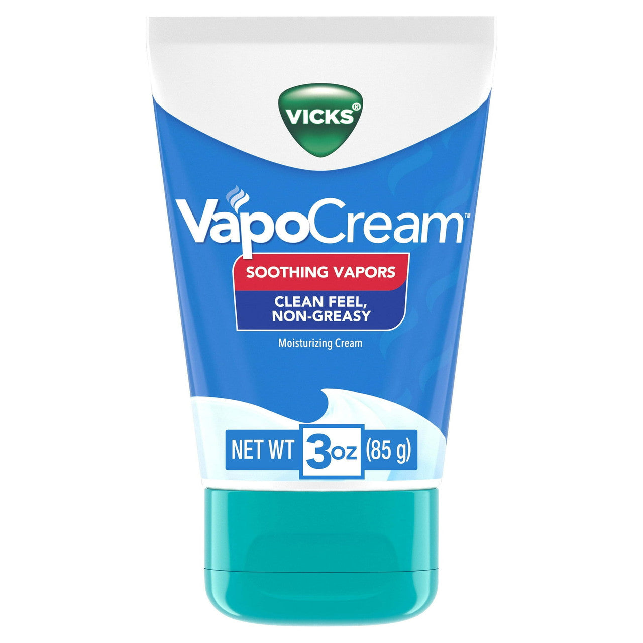 Vicks VapoCream, Soothing Vapor Moisturizing Cream, Cough Suppressant, 3 Oz