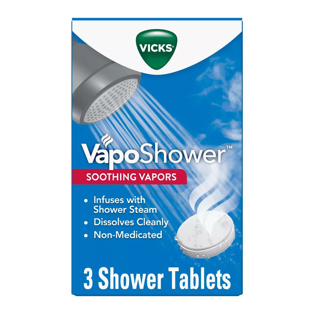 Vicks Vaposhower Soothing Vapors, Shower Tablets, 3 Ea