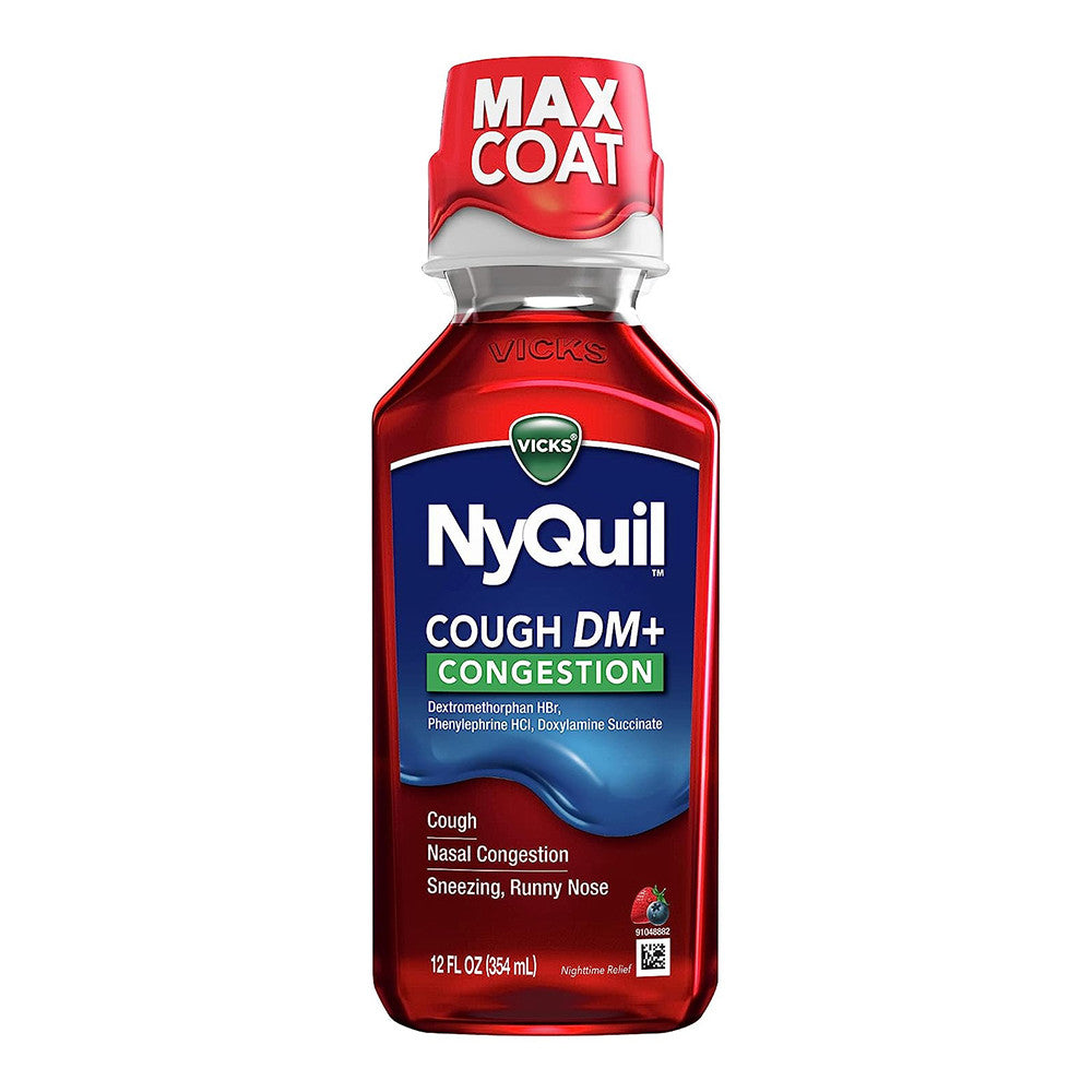 Vicks NyQuil Cough DM And Congestion Medicine, Berry, 12 Oz